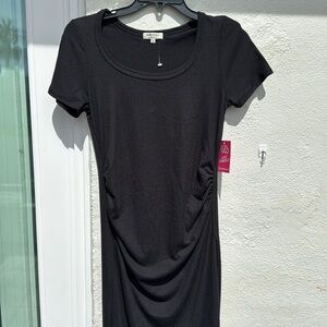 Heart & Hips Elegant Black Maxi Dress with slit